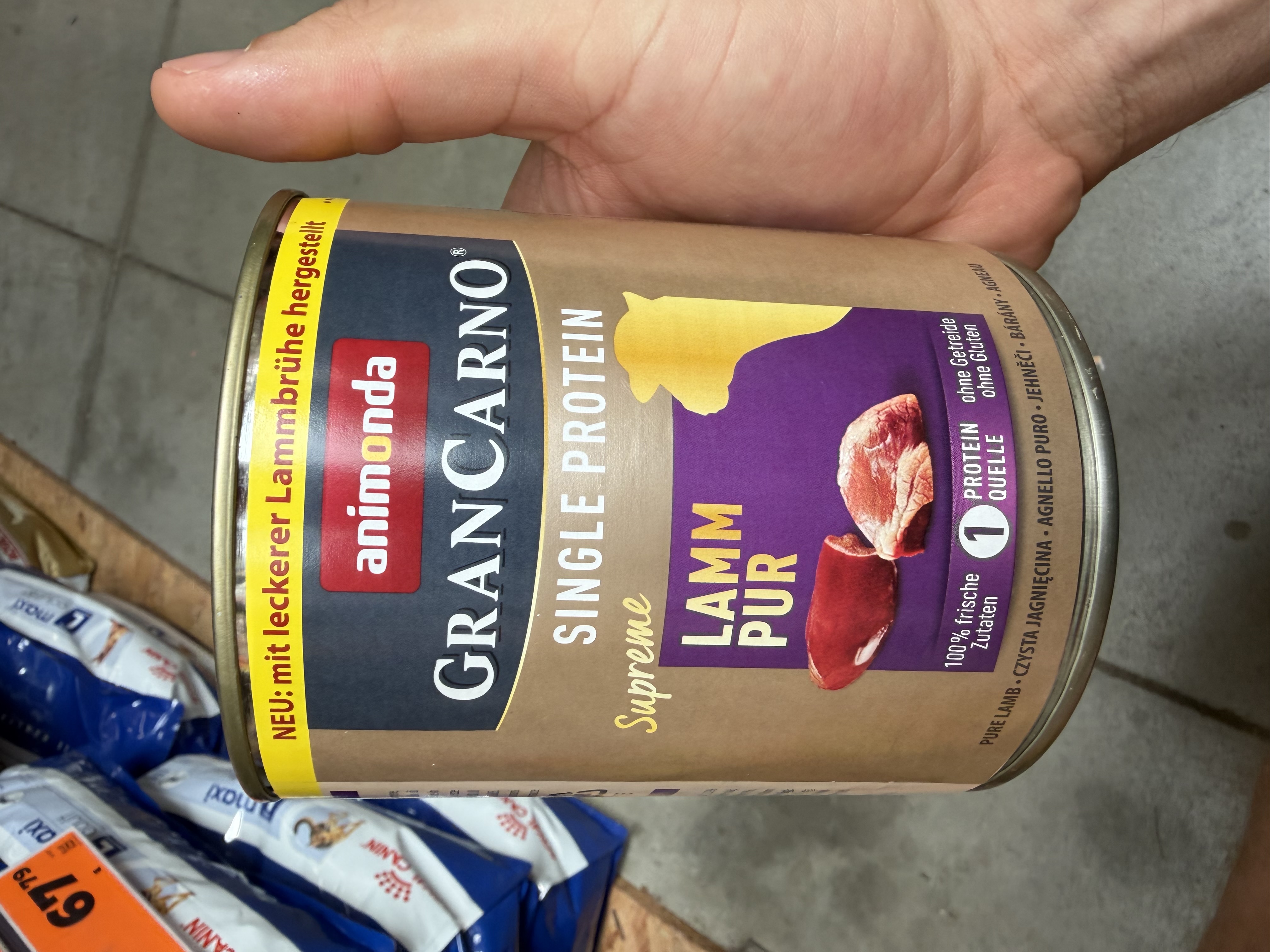 animonda GranCarno Single Protein Supreme Lamm Pur