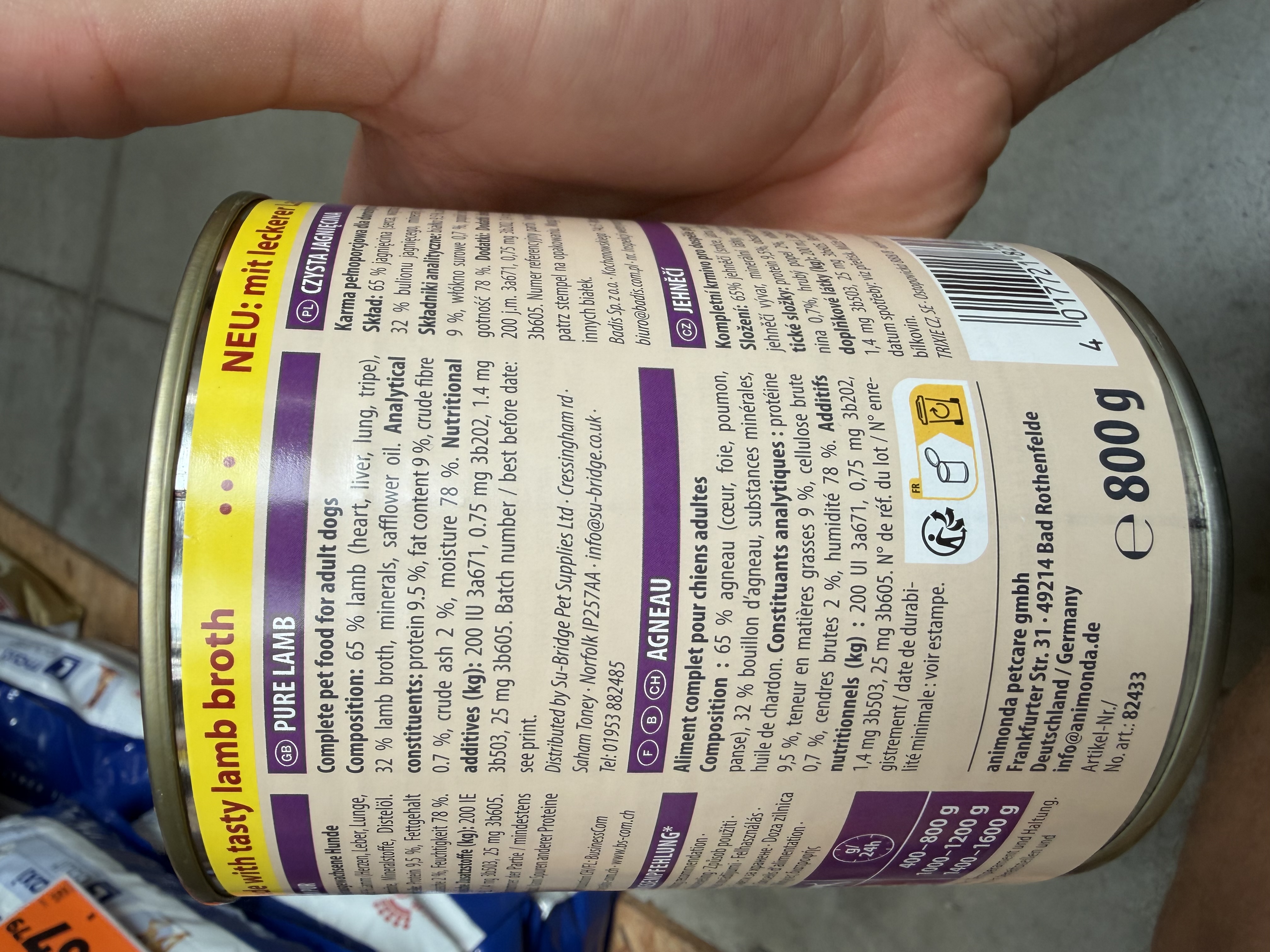 animonda GranCarno Single Protein Supreme Lamm Pur – Ansicht 4