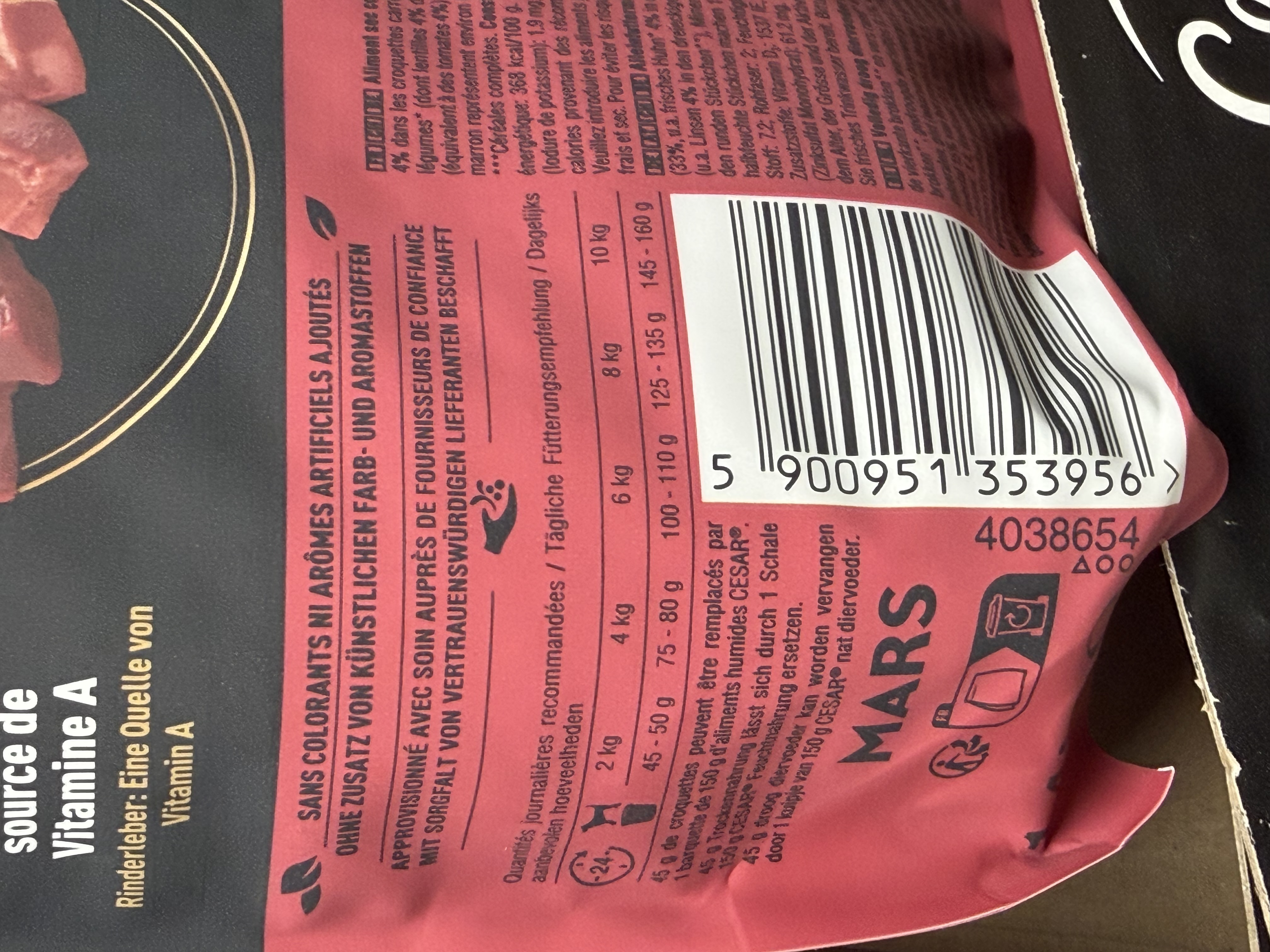 Cesar mit frischem Rind & Geflügel, Linsen & Herzhaftem Gemüse – Ansicht 4