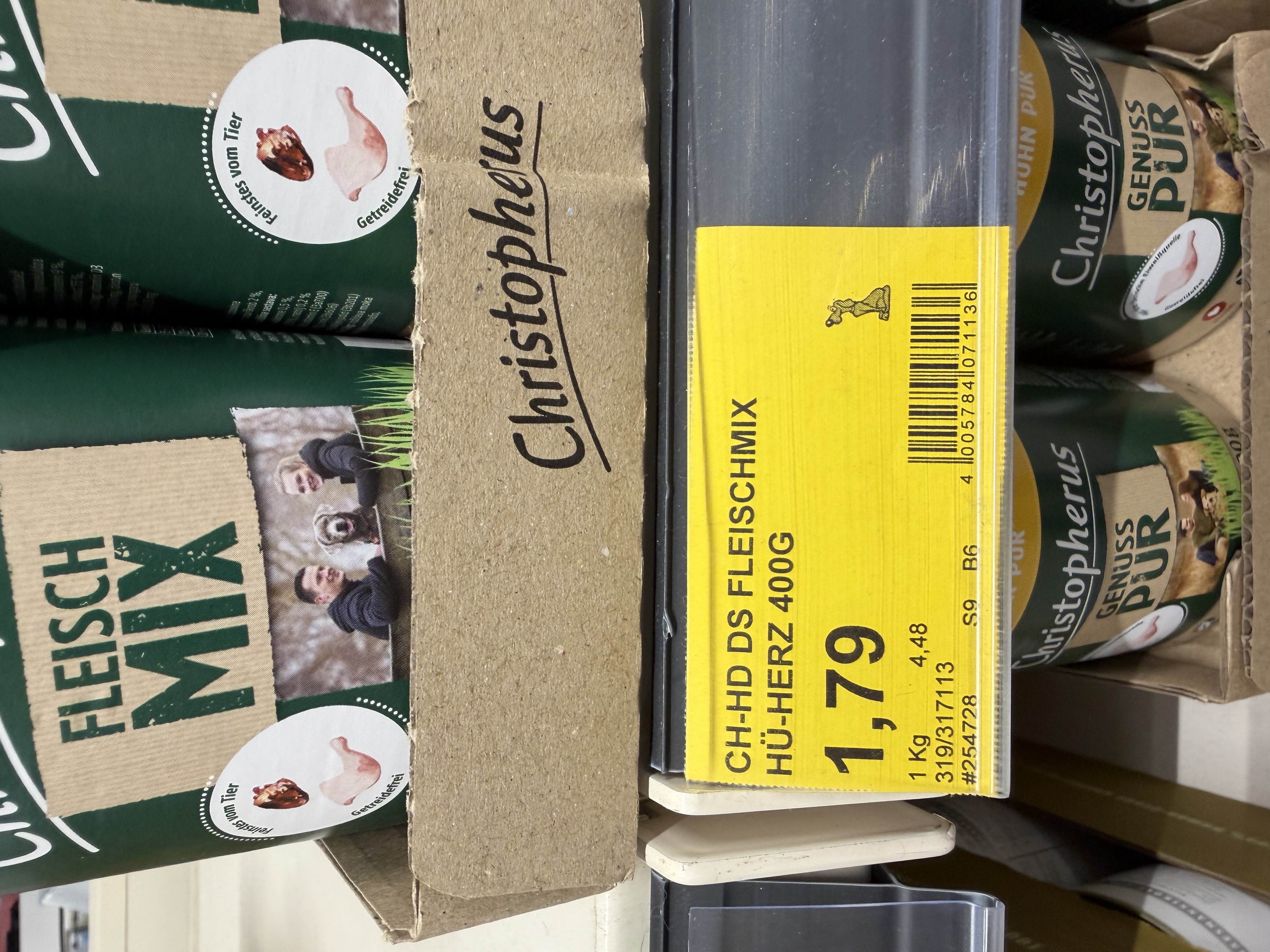 Christopherus Fleisch Mix mit Hühnerherzen – Ansicht 2