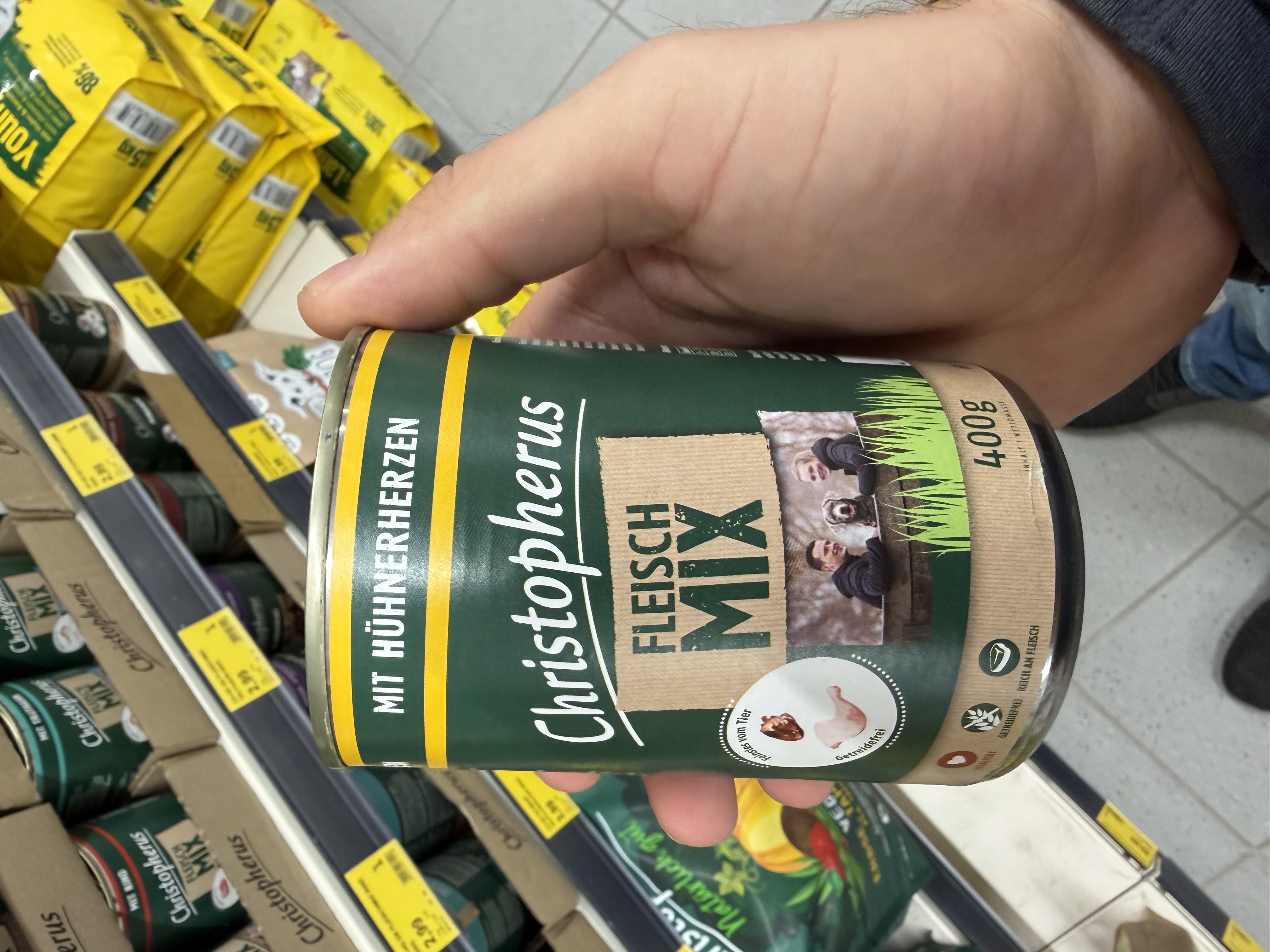 Christopherus Fleisch Mix mit Hühnerherzen