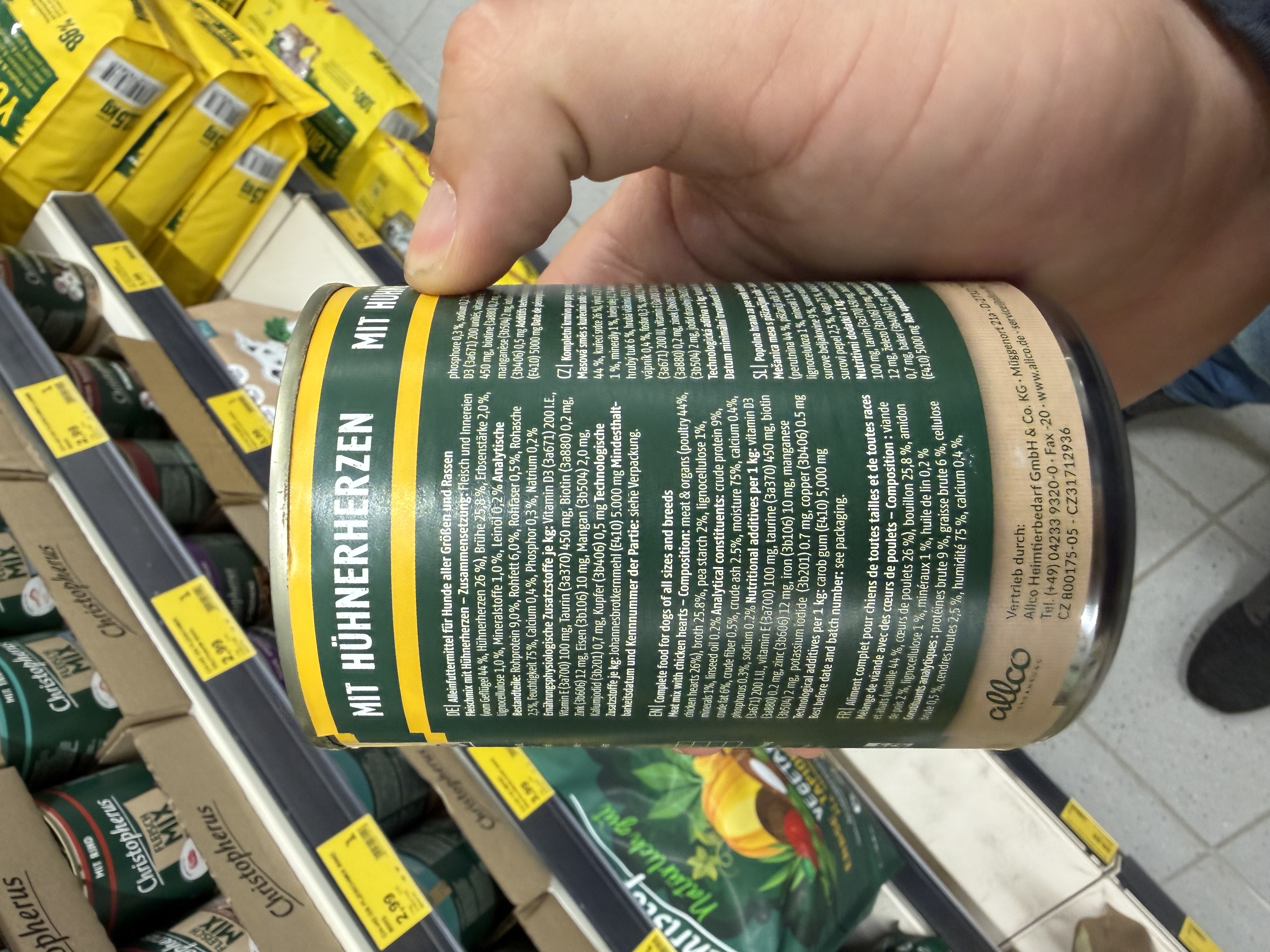 Christopherus Fleisch Mix mit Hühnerherzen – Ansicht 4