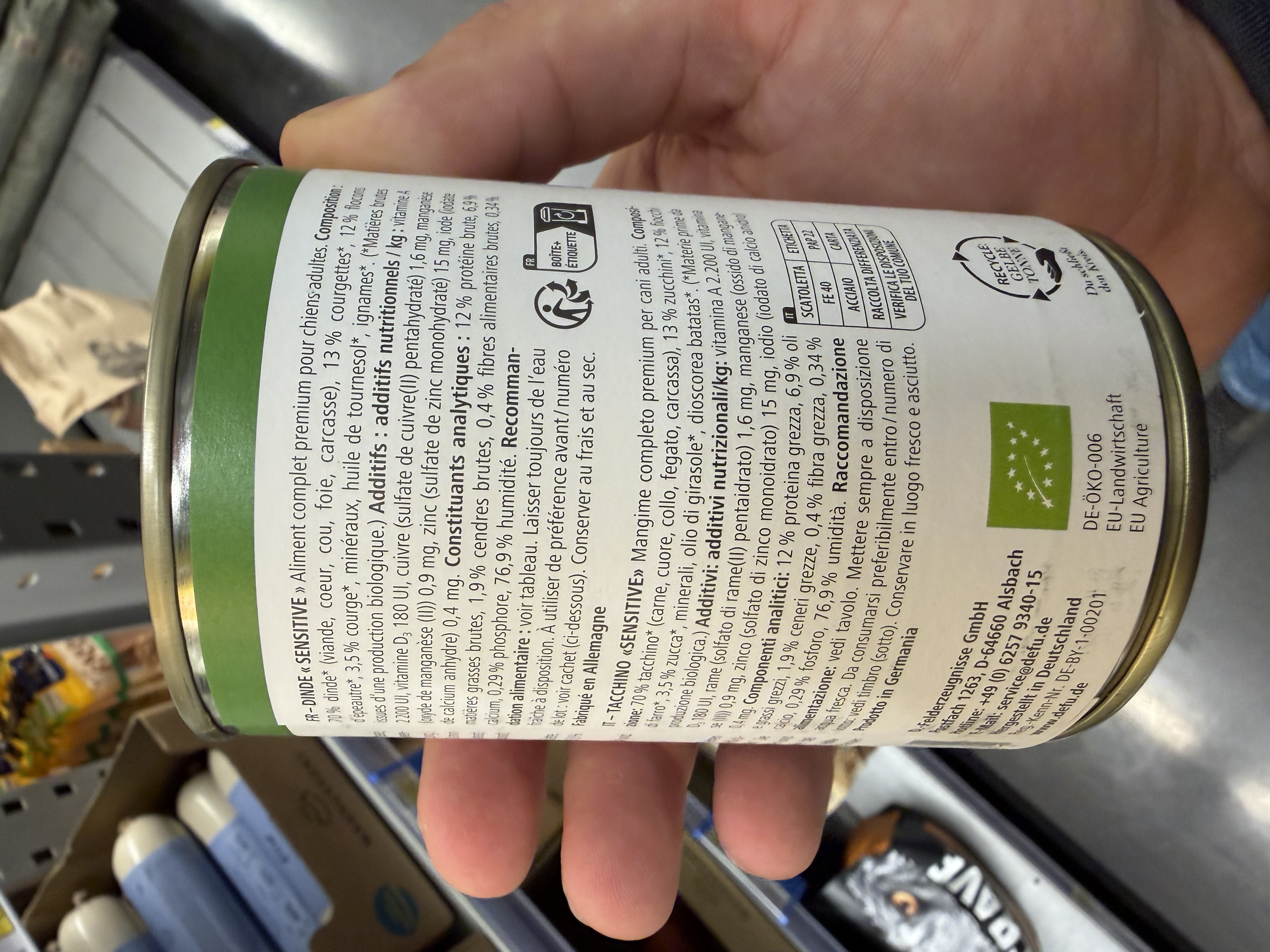 defu Truthahn "Sensitiv" - Das Hundefutter vom Bio-Bauern (Menü mit Zucchini und Dinkel) – Ansicht 4