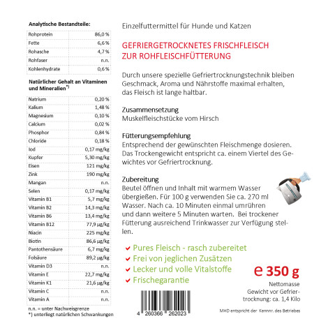 Easy Barf Hirsch – Ansicht 3
