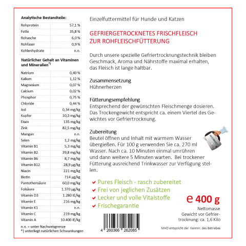 Easy Barf Hühnerherzen – Ansicht 3