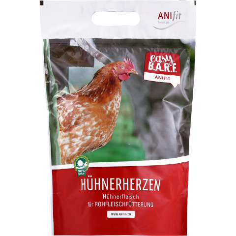 Easy Barf Hühnerherzen