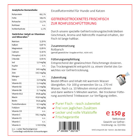 Easy Barf Rotbarsch – Ansicht 2