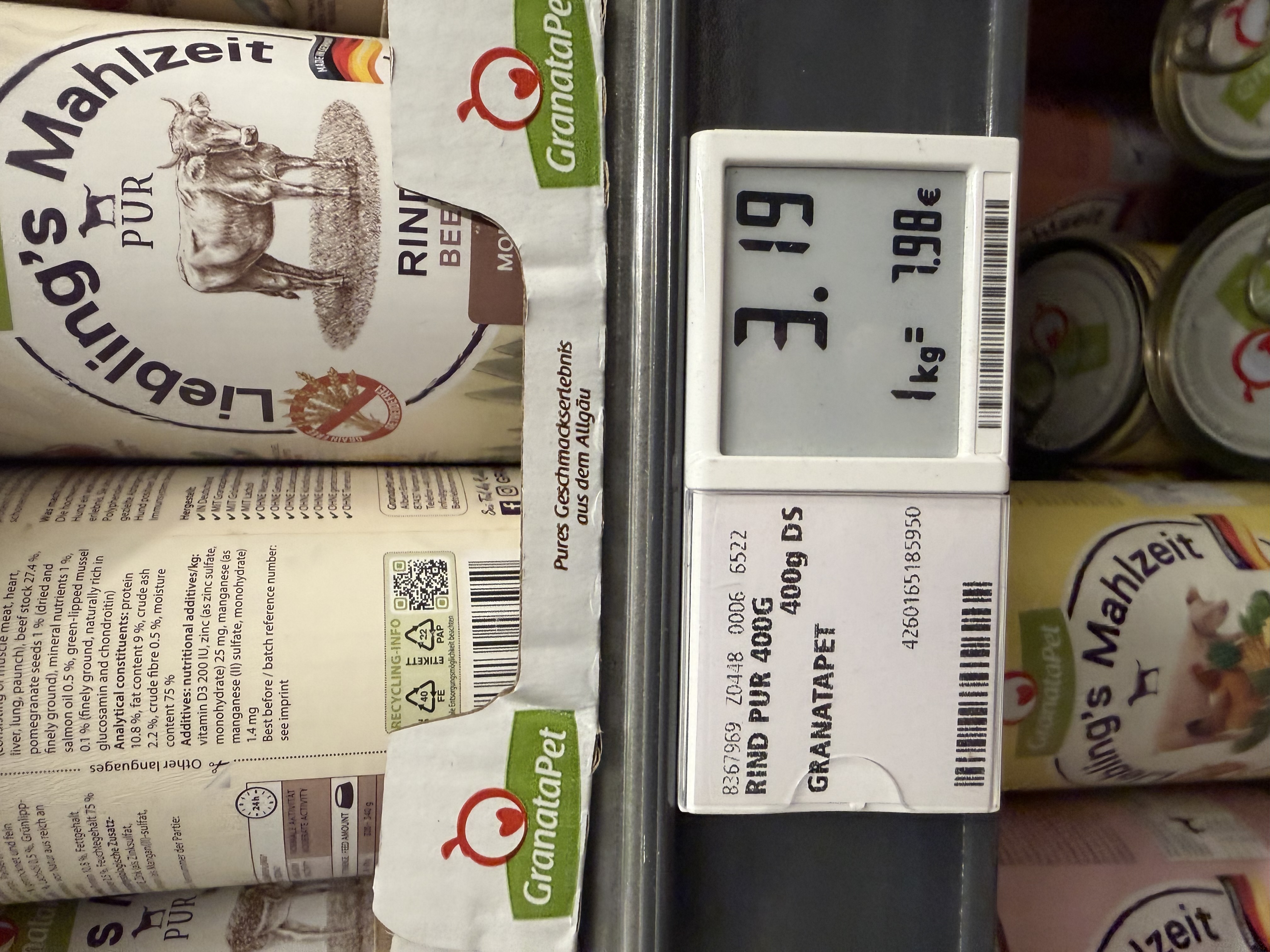 GranataPet Liebling's Mahlzeit PUR Rind – Ansicht 2