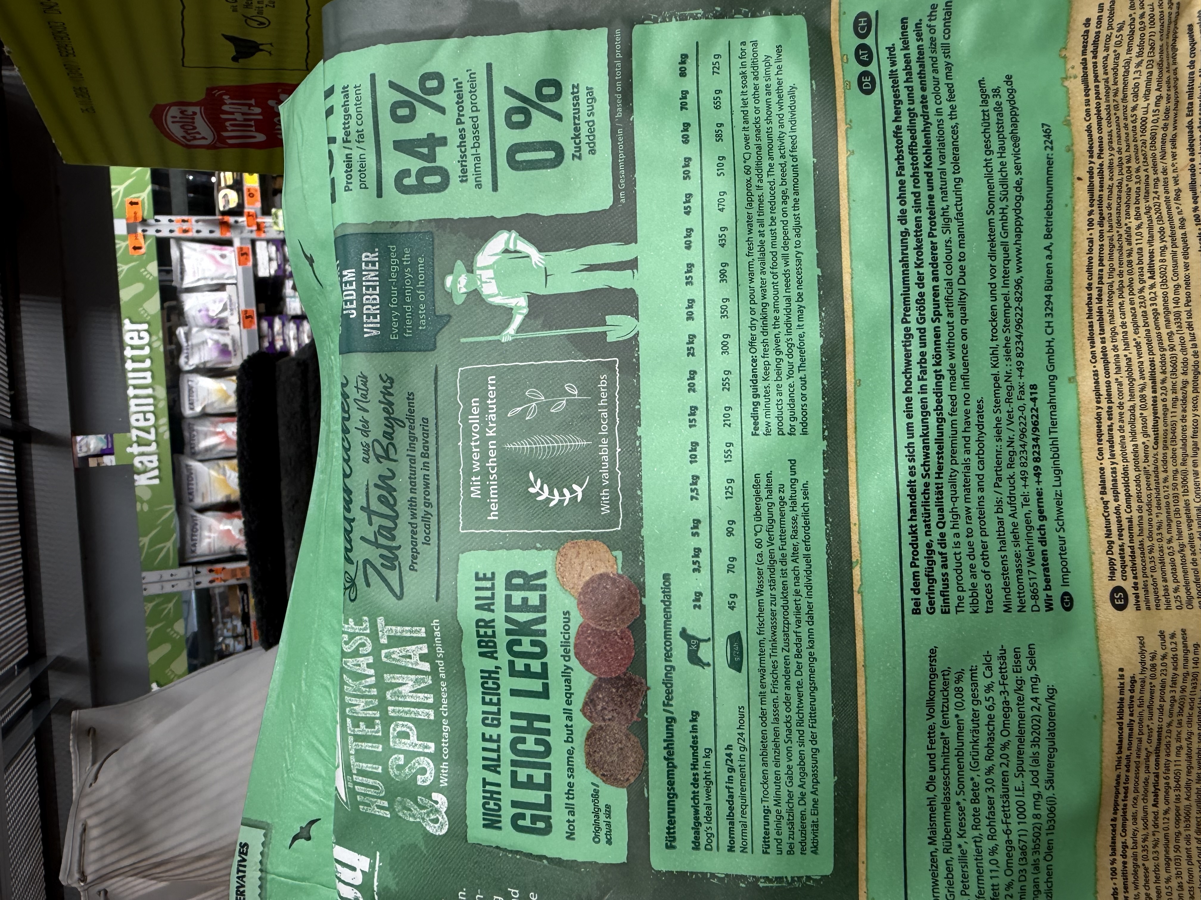 Happy Dog NaturCroq Balance Hüttenkäse & Spinat (Adult) – Ansicht 4