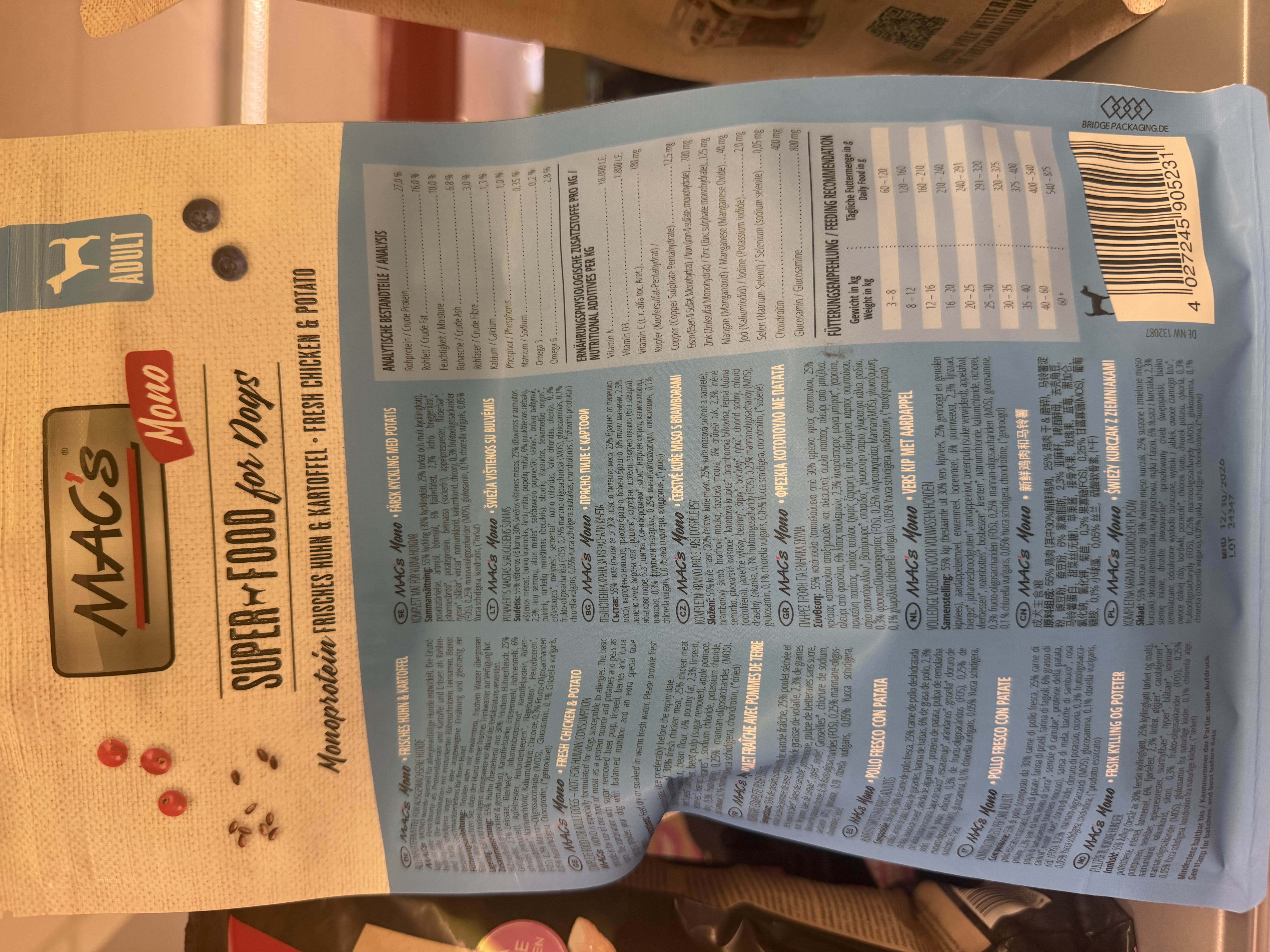 MAC's Mono Super Food for Dogs - Frisches Huhn & Kartoffel – Ansicht 3