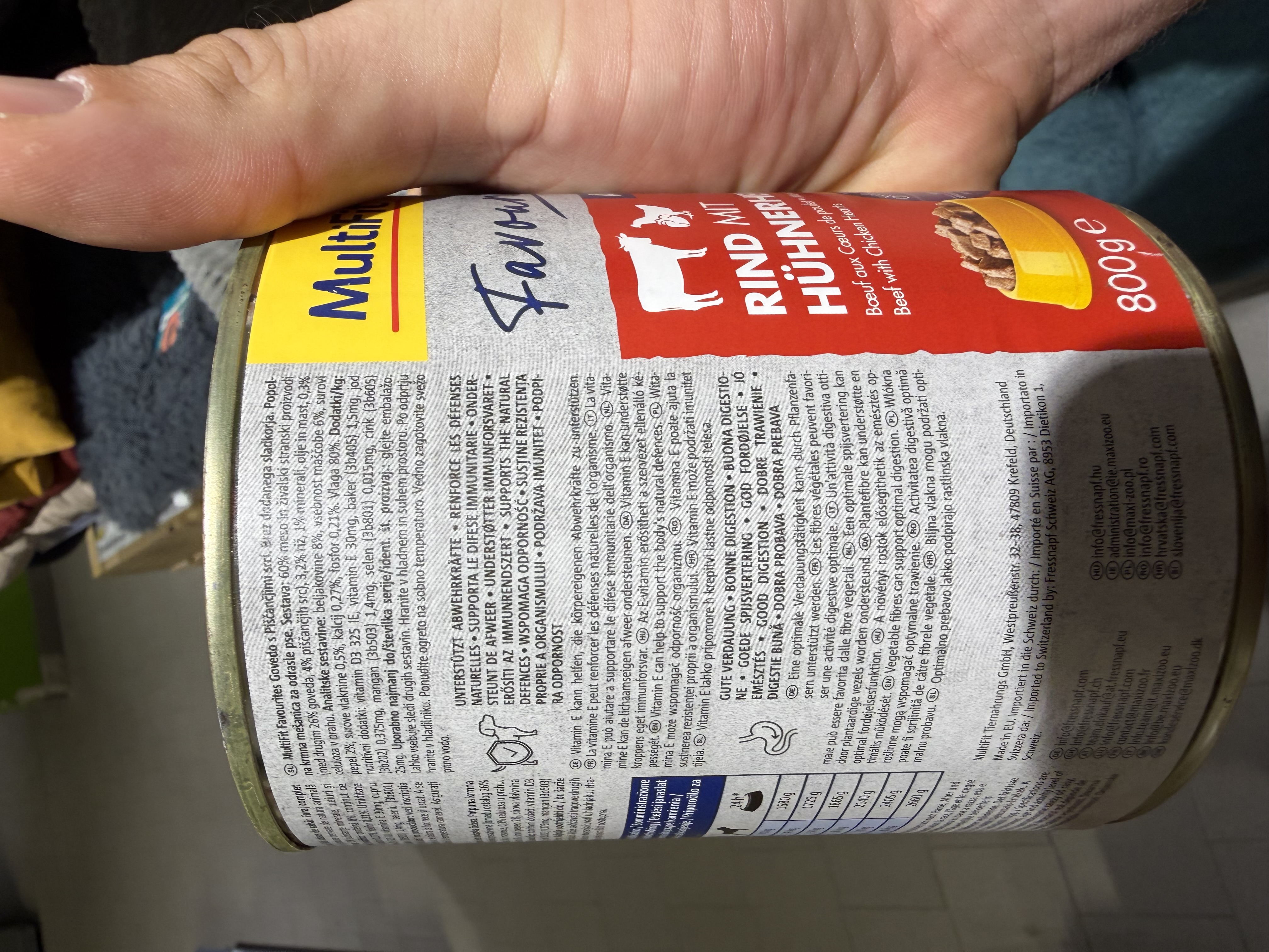 MultiFit Favourites Adult Rind mit Hühnerherzen – Ansicht 6