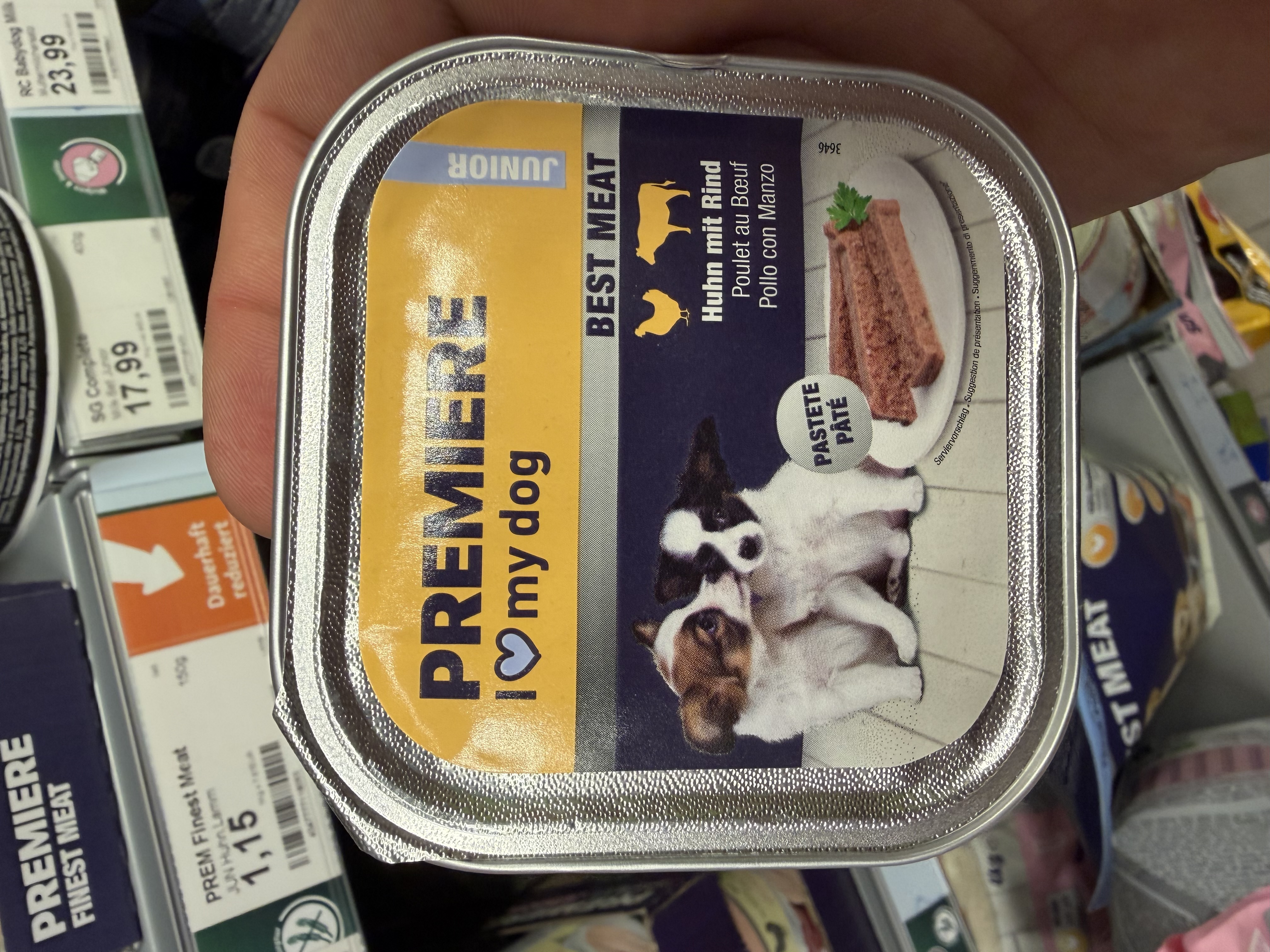 PREMIERE I love my dog Best Meat Junior Huhn mit Rind (Pastete)
