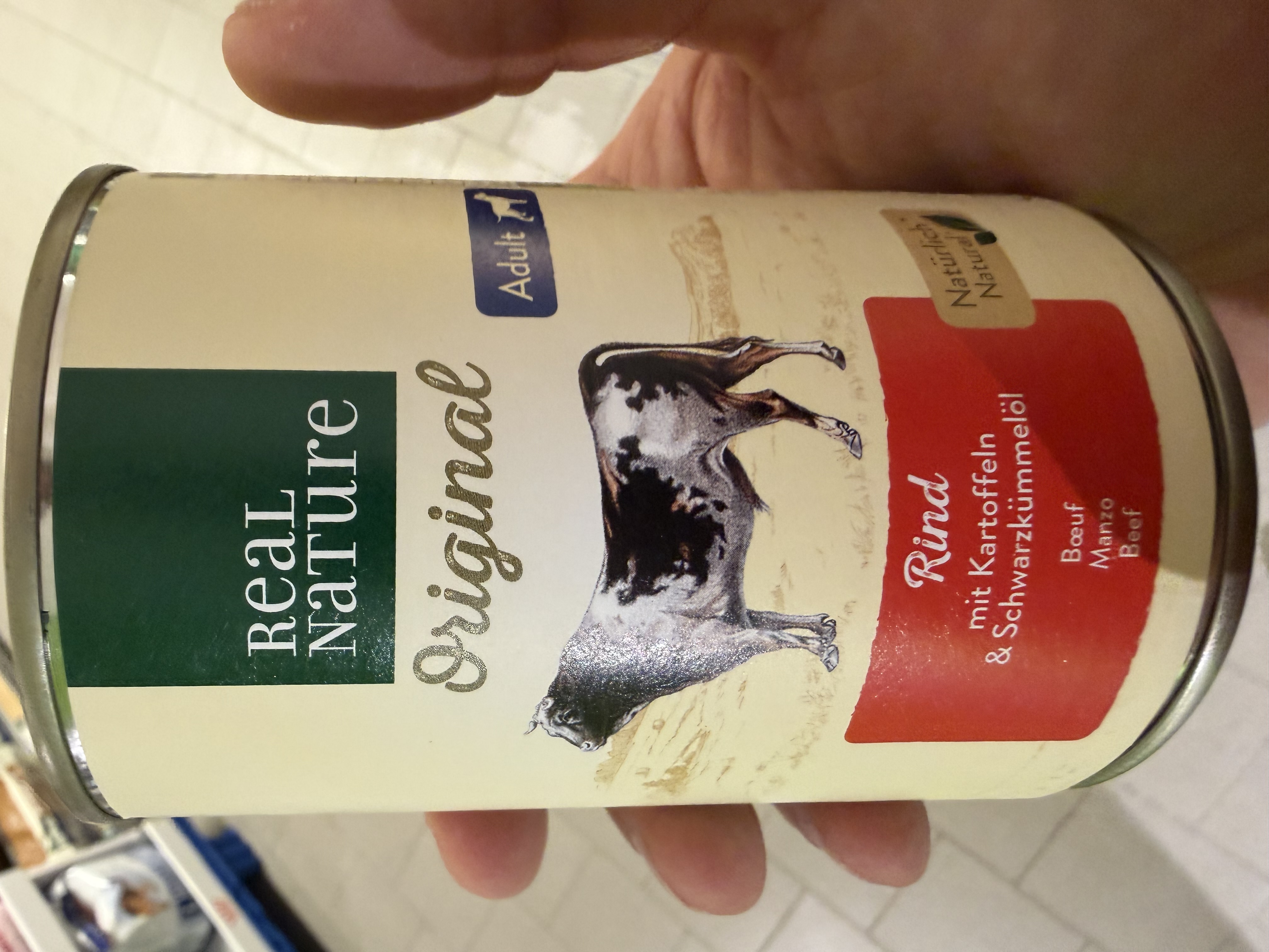 Real Nature Original Rind mit Kartoffeln & Schwarzkümmelöl