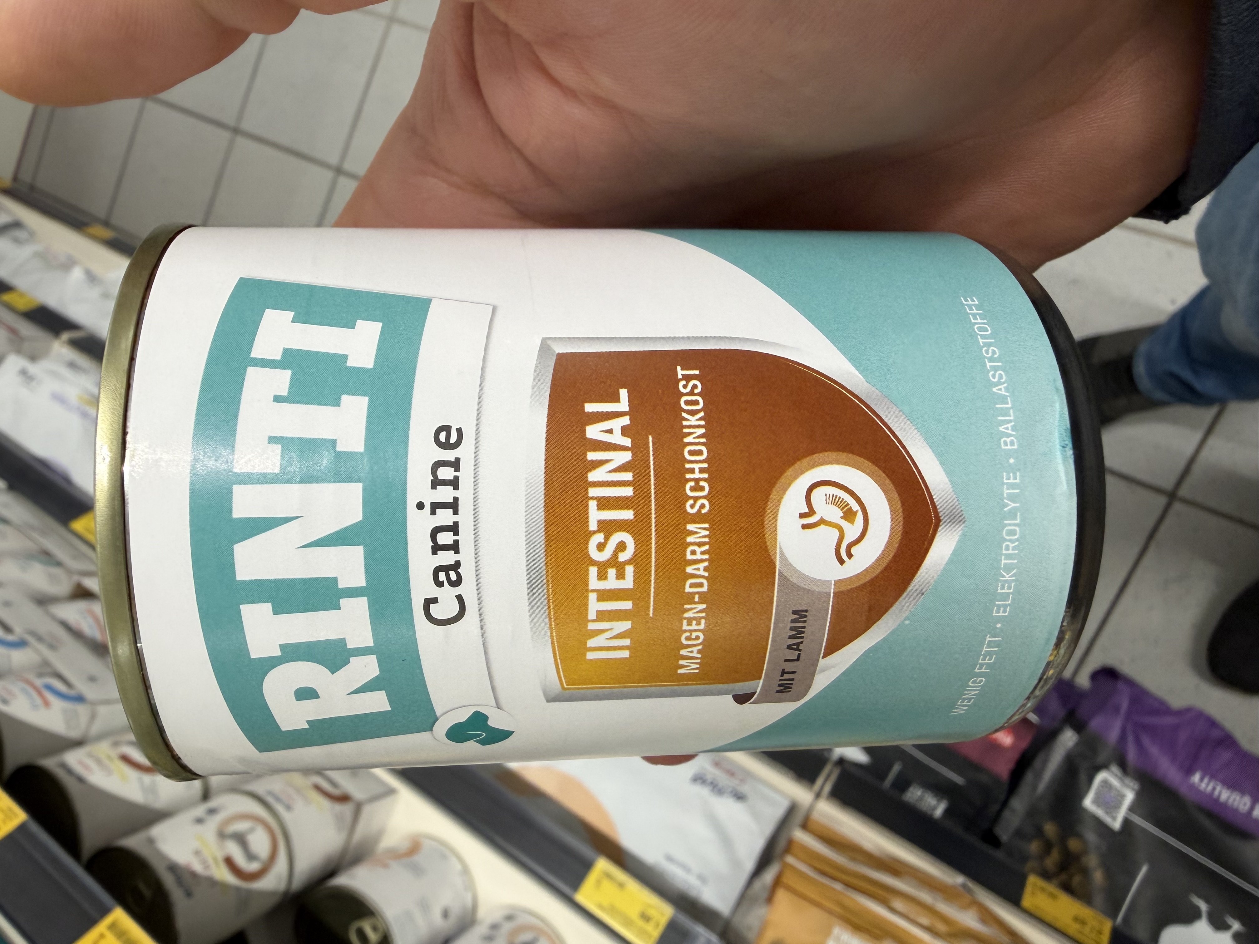 RINTI Canine Intestinal Magen-Darm Schonkost mit Lamm