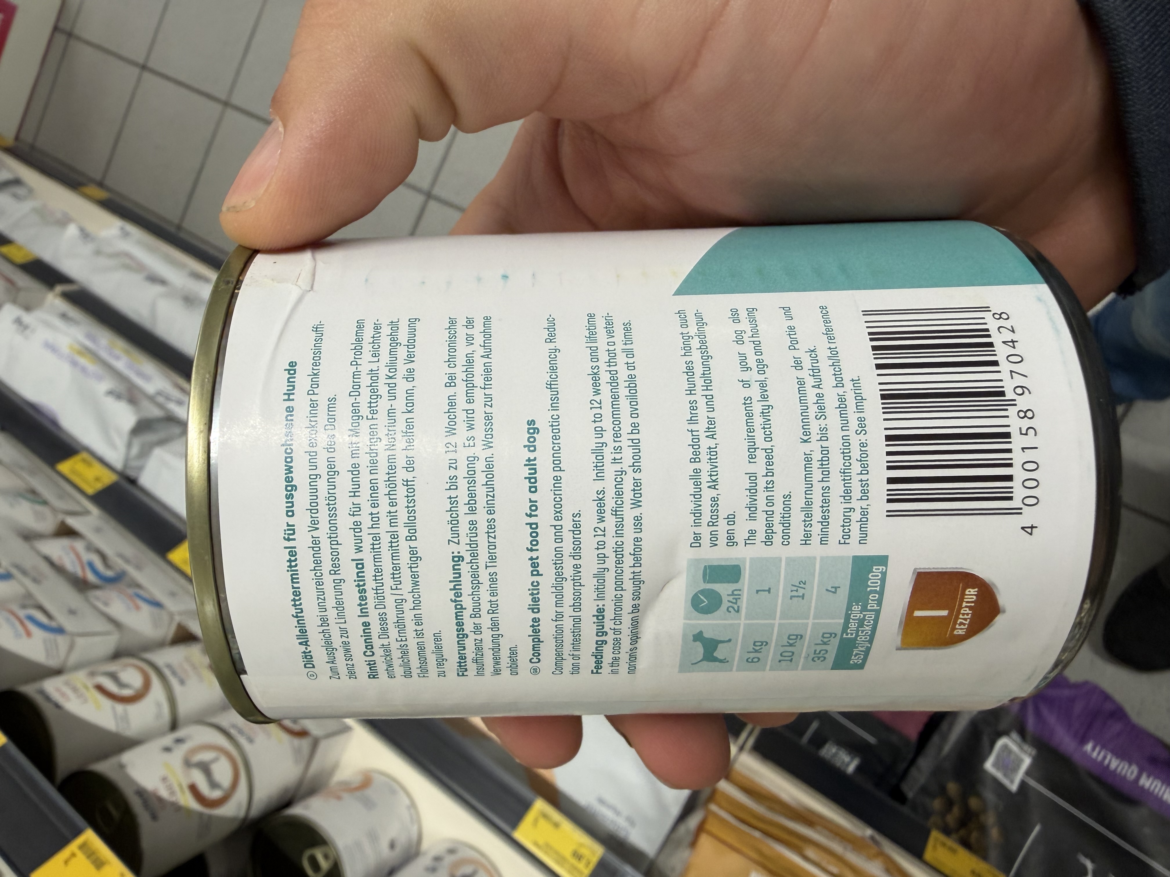 RINTI Canine Intestinal Magen-Darm Schonkost mit Lamm – Ansicht 3