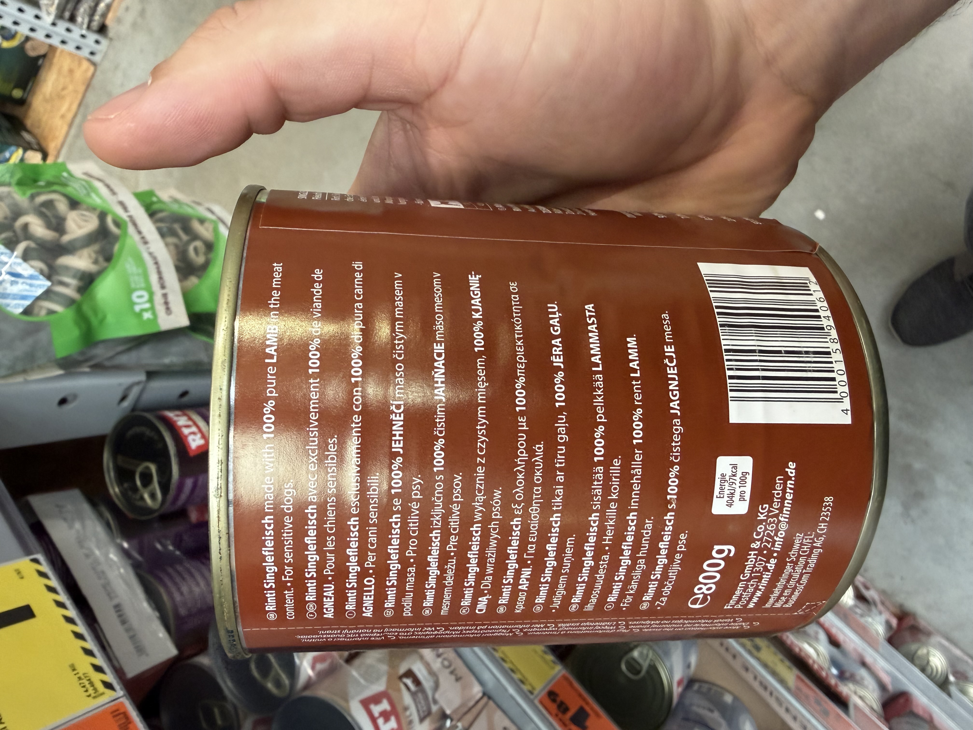 Rinti Singlefleisch Lamm Pur – Ansicht 3