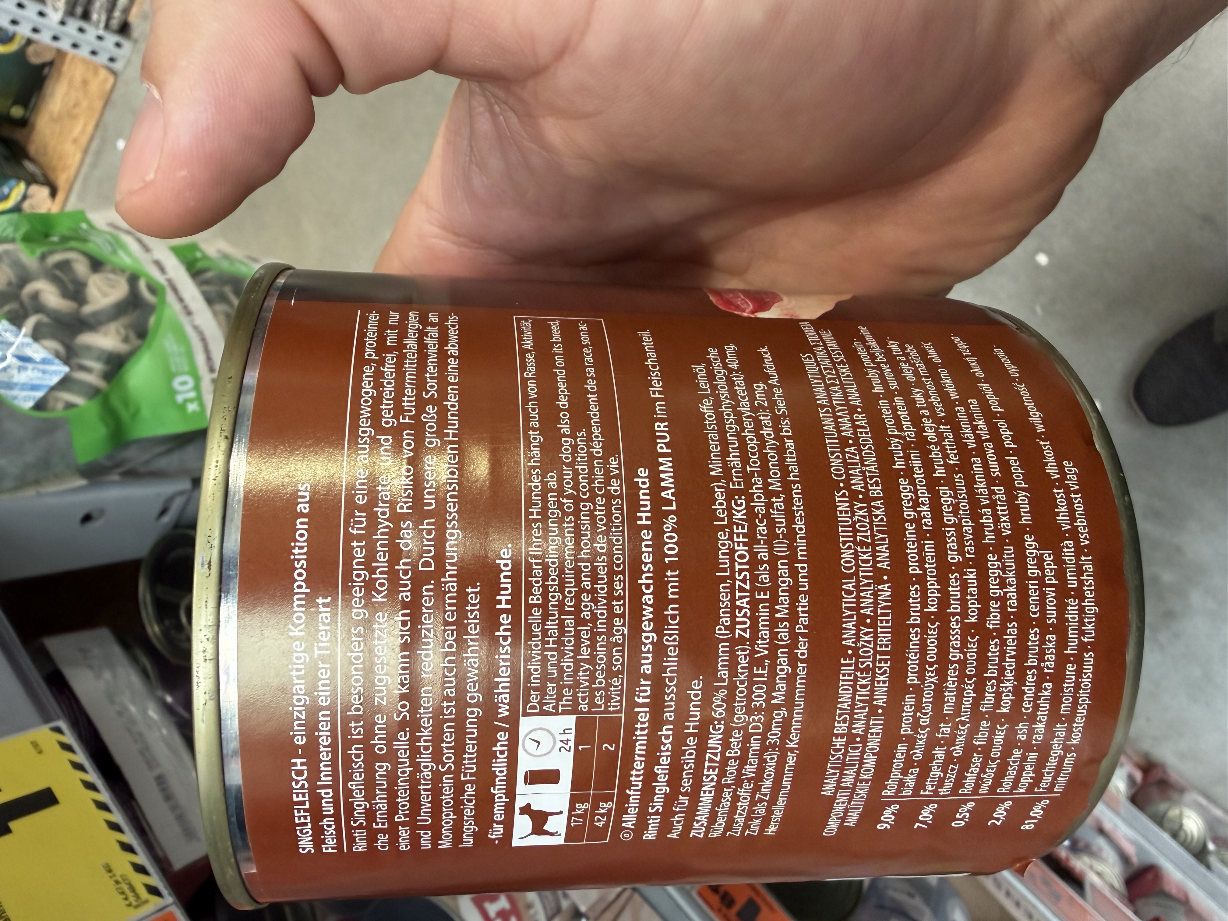 Rinti Singlefleisch Lamm Pur – Ansicht 4