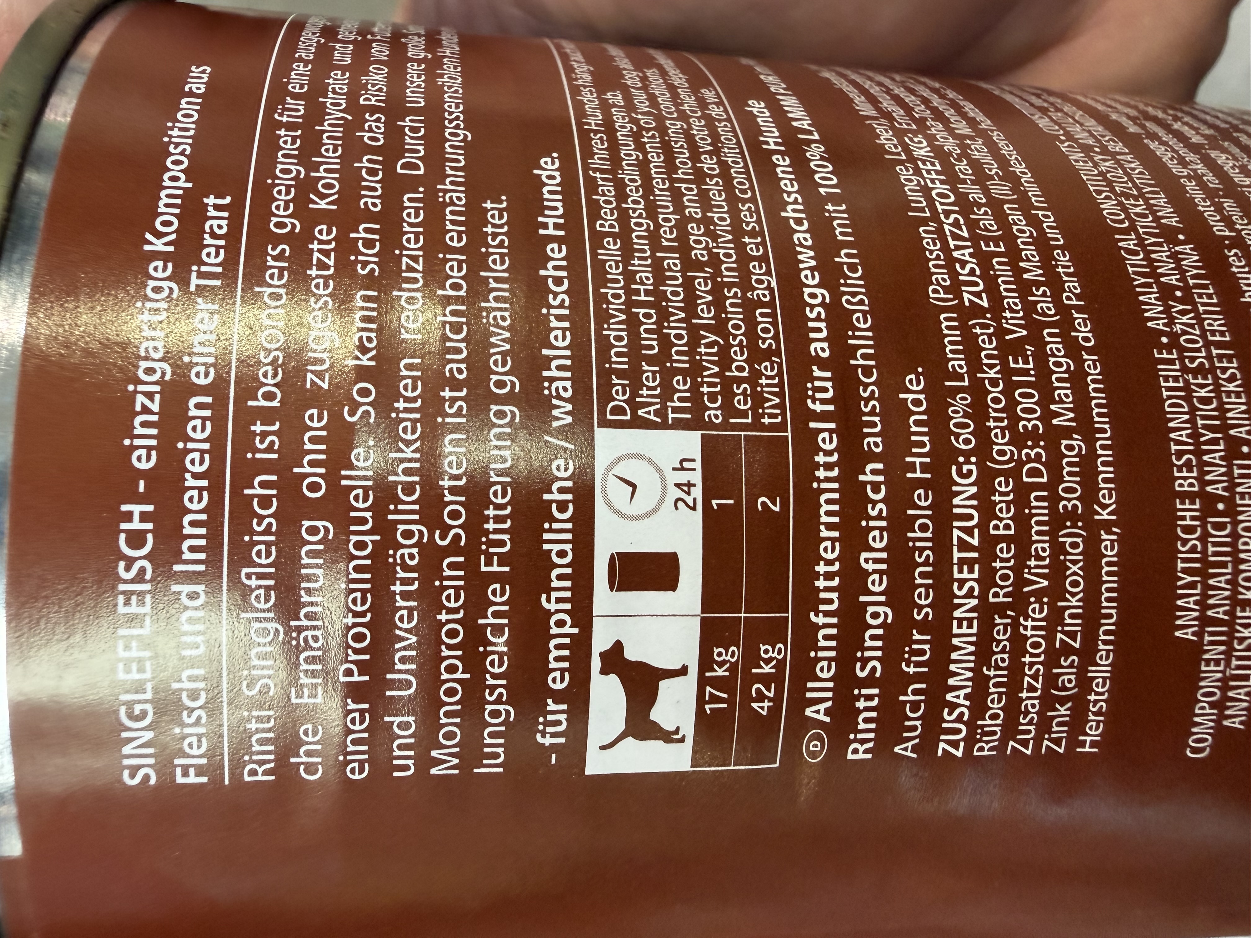 Rinti Singlefleisch Lamm Pur – Ansicht 5