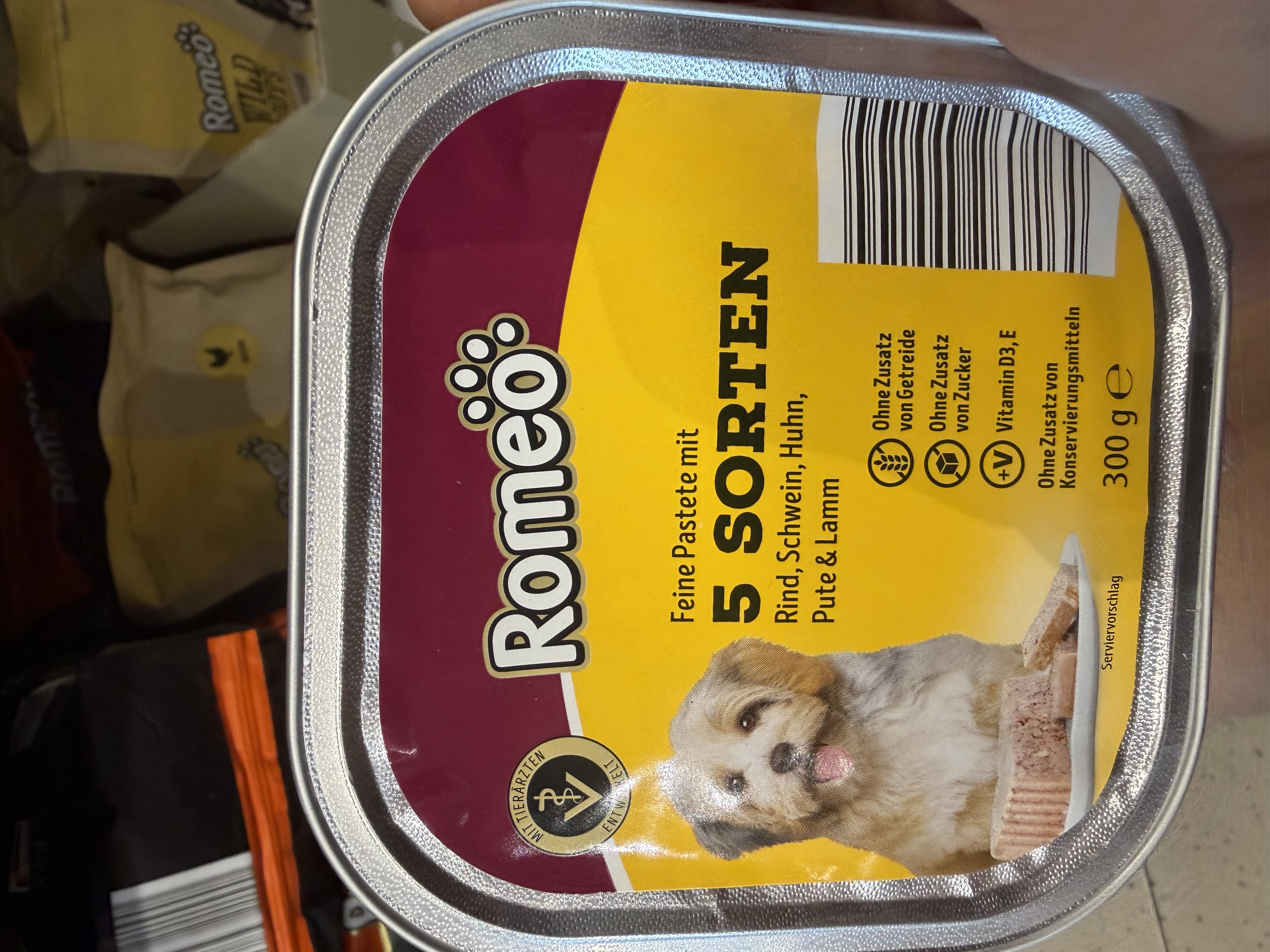 Romeo Classic - Feine Pastete mit 5 Sorten (Rind, Schwein, Huhn, Pute & Lamm)