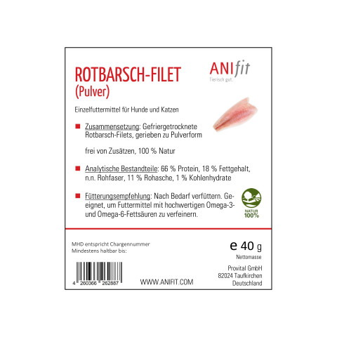 Rotbarschfilet (Pulver) – Ansicht 3
