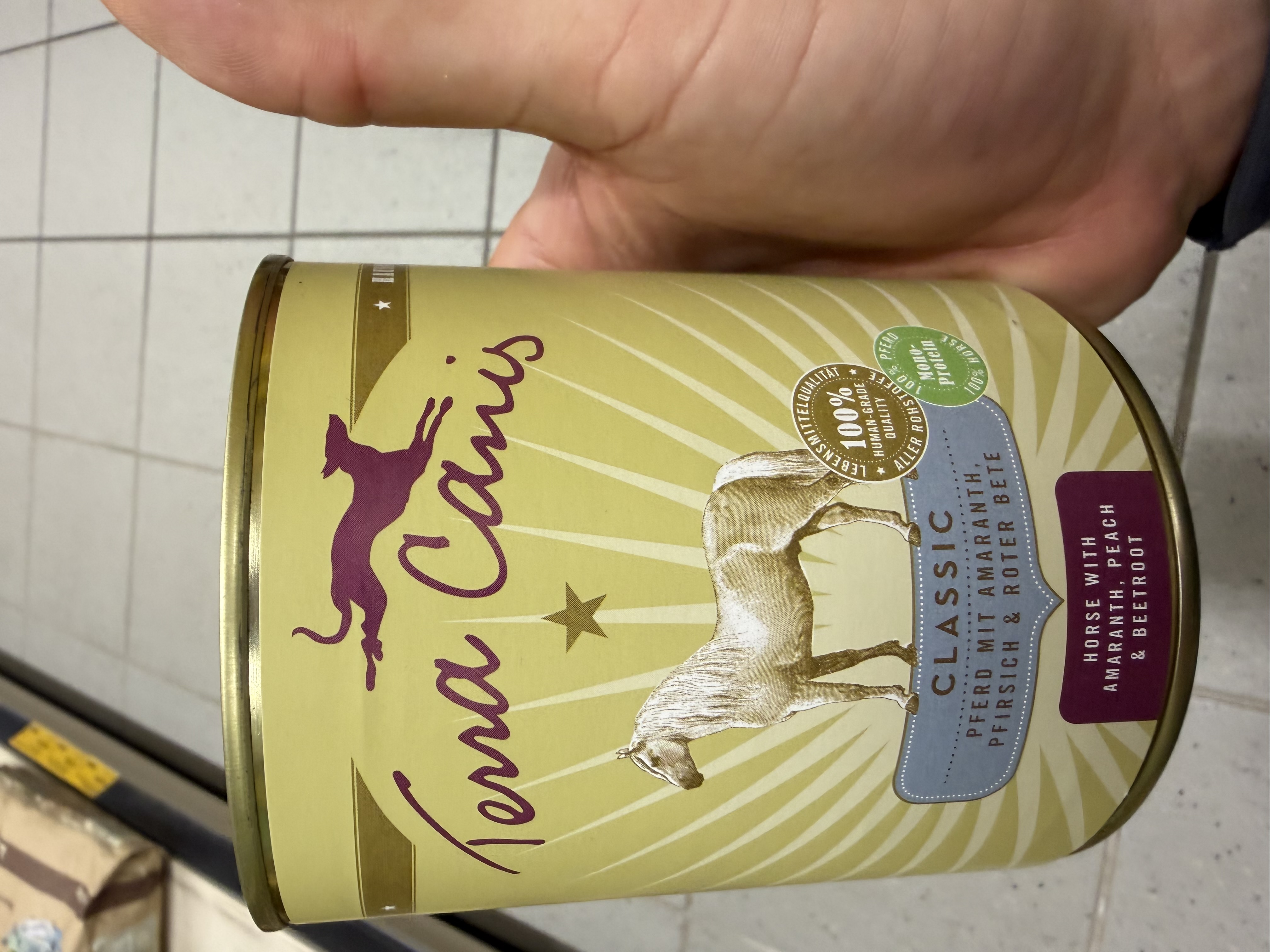 Terra Canis Classic Pferd mit Amaranth, Pfirsich & Roter Bete