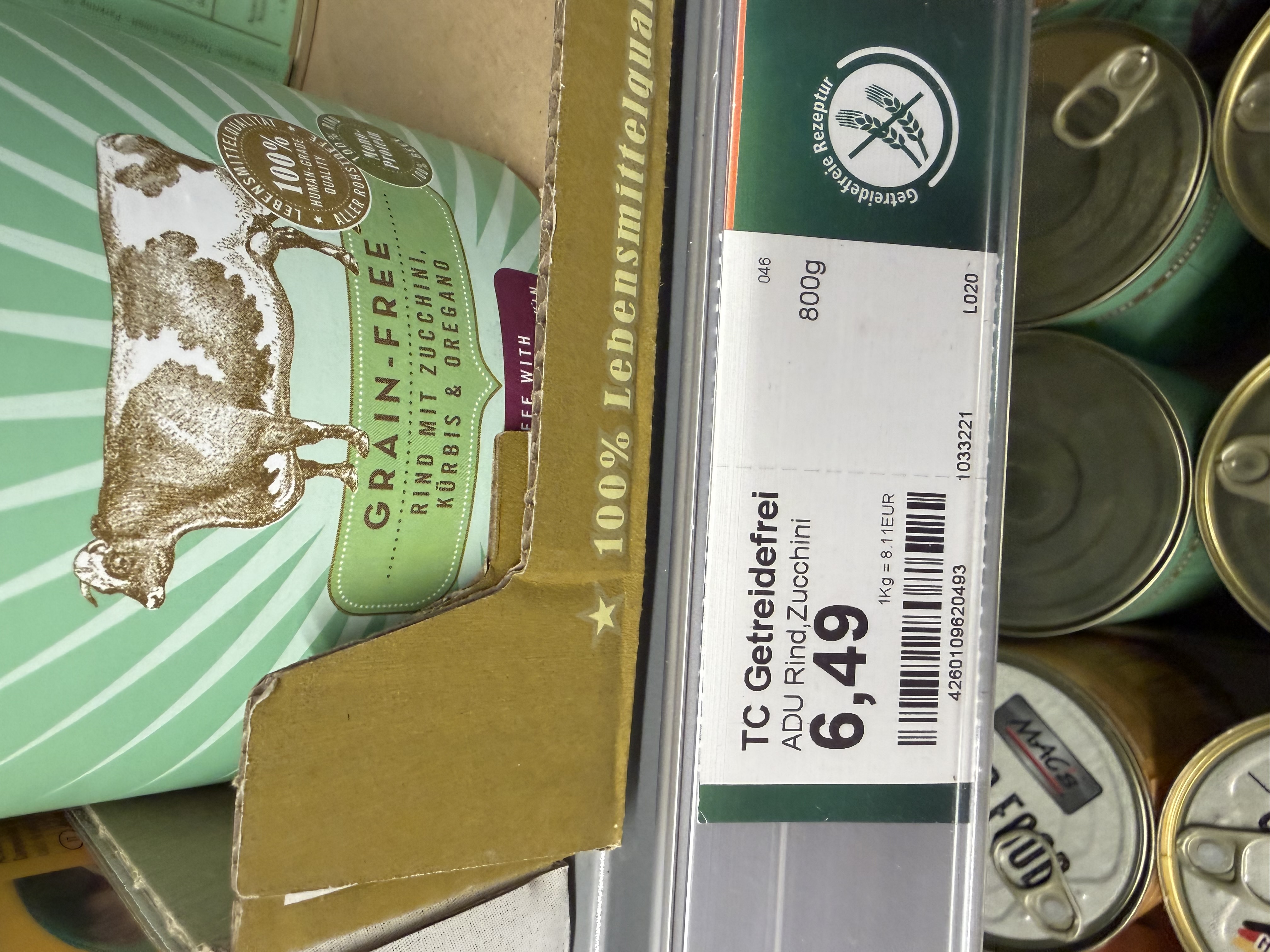 Terra Canis Grain-Free Rind mit Zucchini, Kürbis & Oregano – Ansicht 2