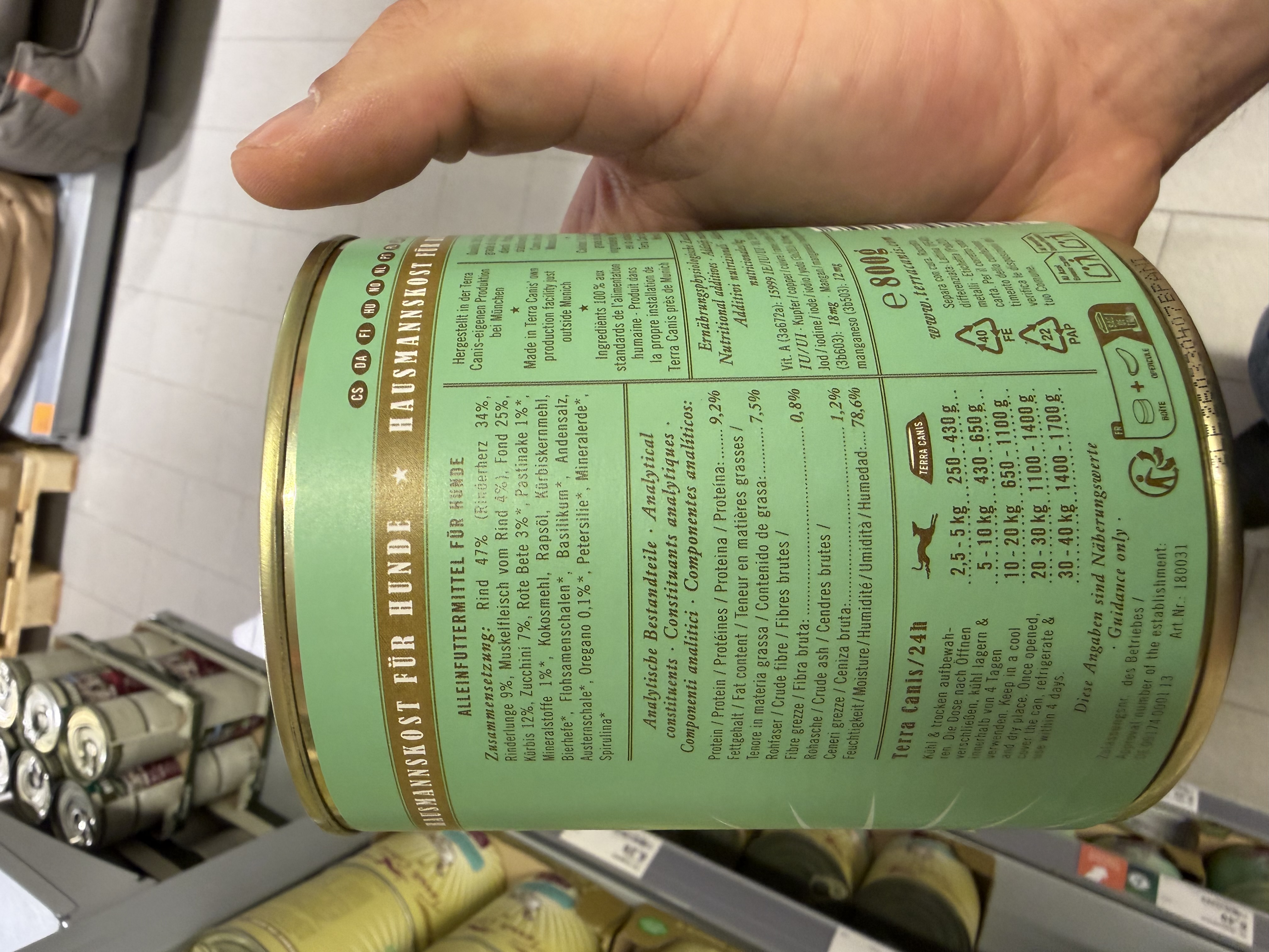 Terra Canis Grain-Free Rind mit Zucchini, Kürbis & Oregano – Ansicht 3