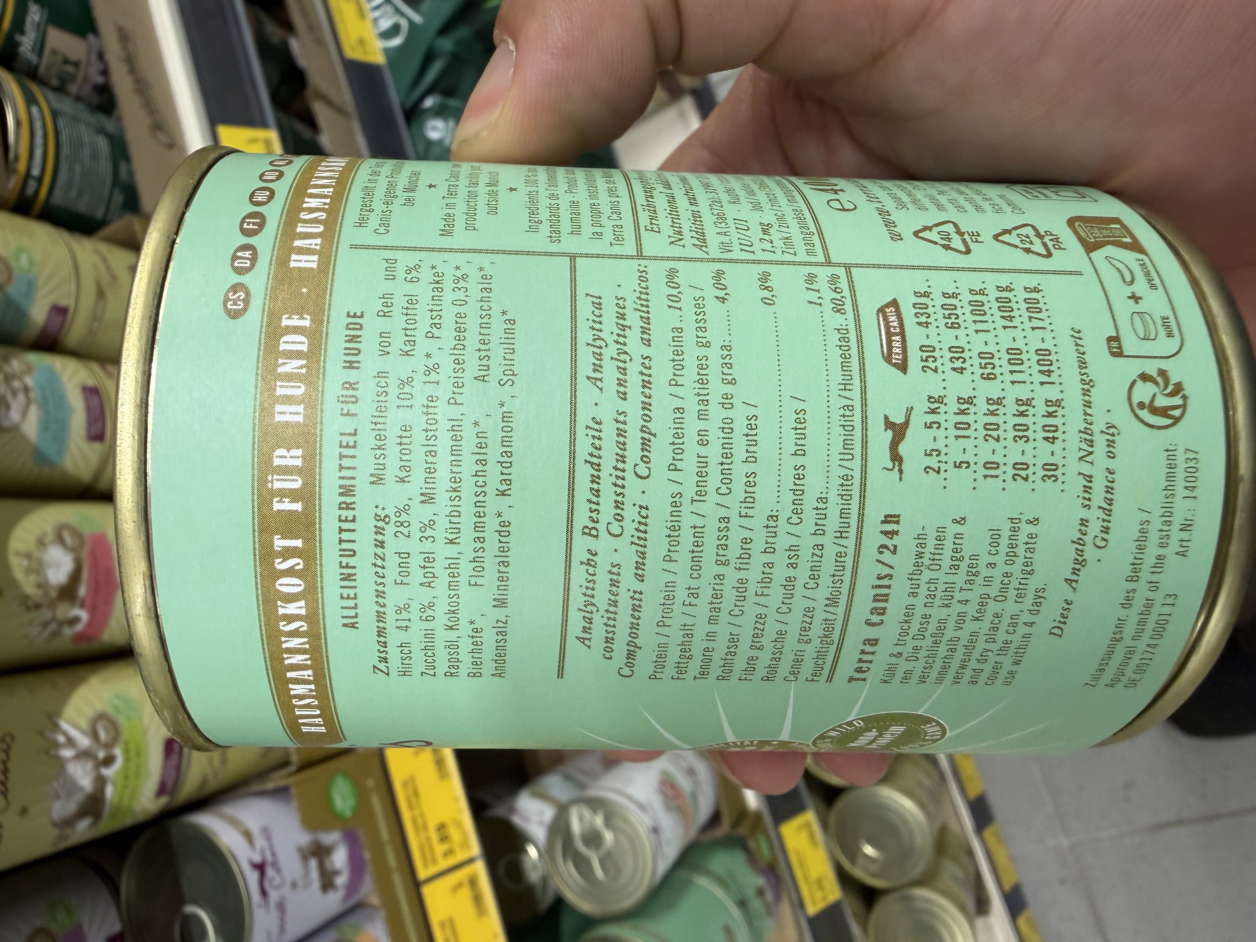 Terra Canis Grain-Free Wild mit Kartoffel, Apfel & Preiselbeere – Ansicht 5