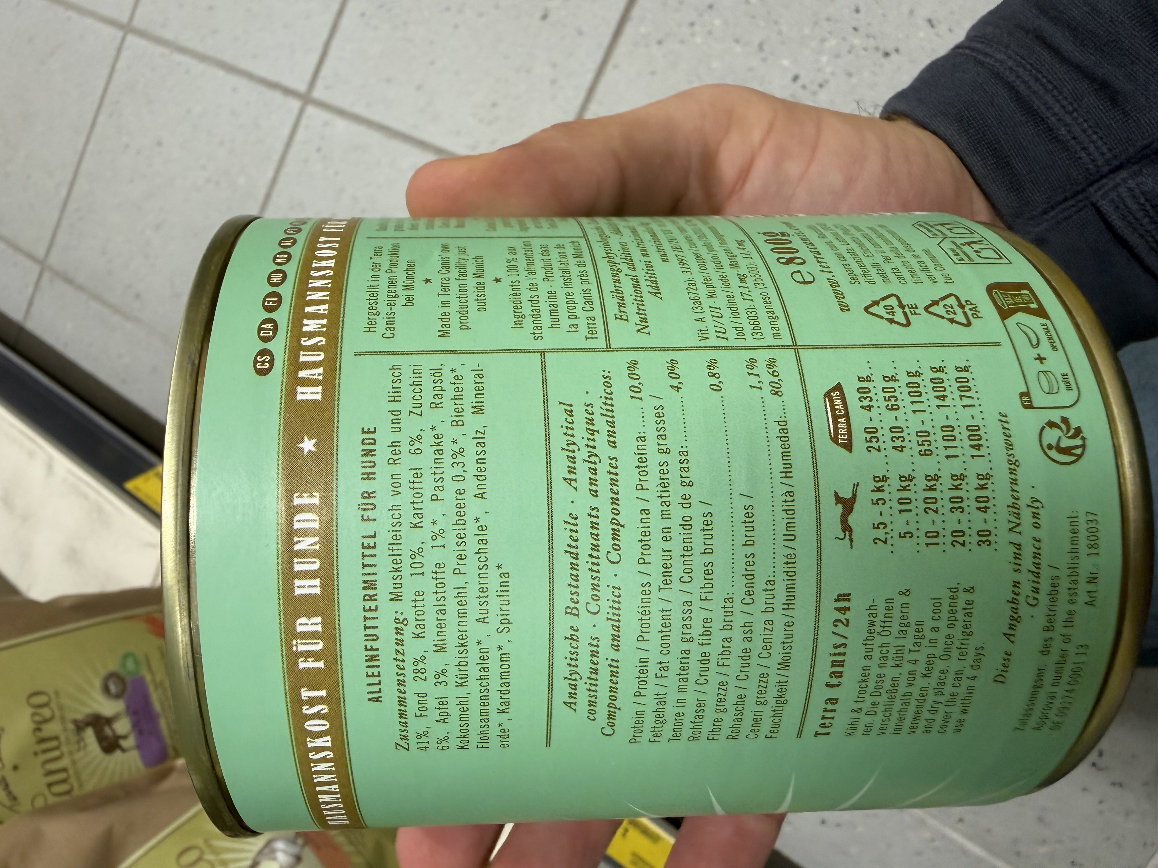 Terra Canis Grain-Free Wild mit Kartoffel, Apfel & Preiselbeere – Ansicht 5