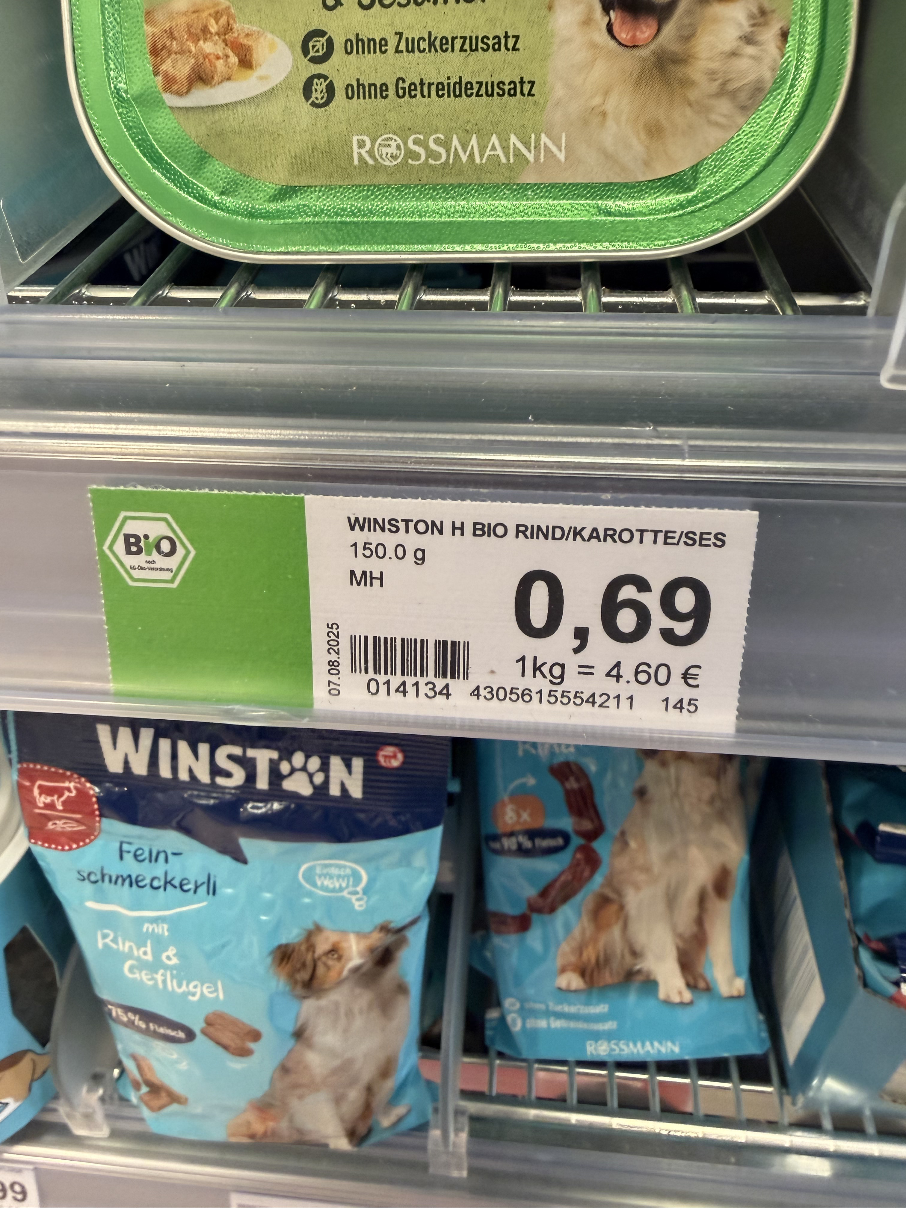 Winston Bio Feine Pastete reich an Rind mit Karotten & Sesamöl – Ansicht 2