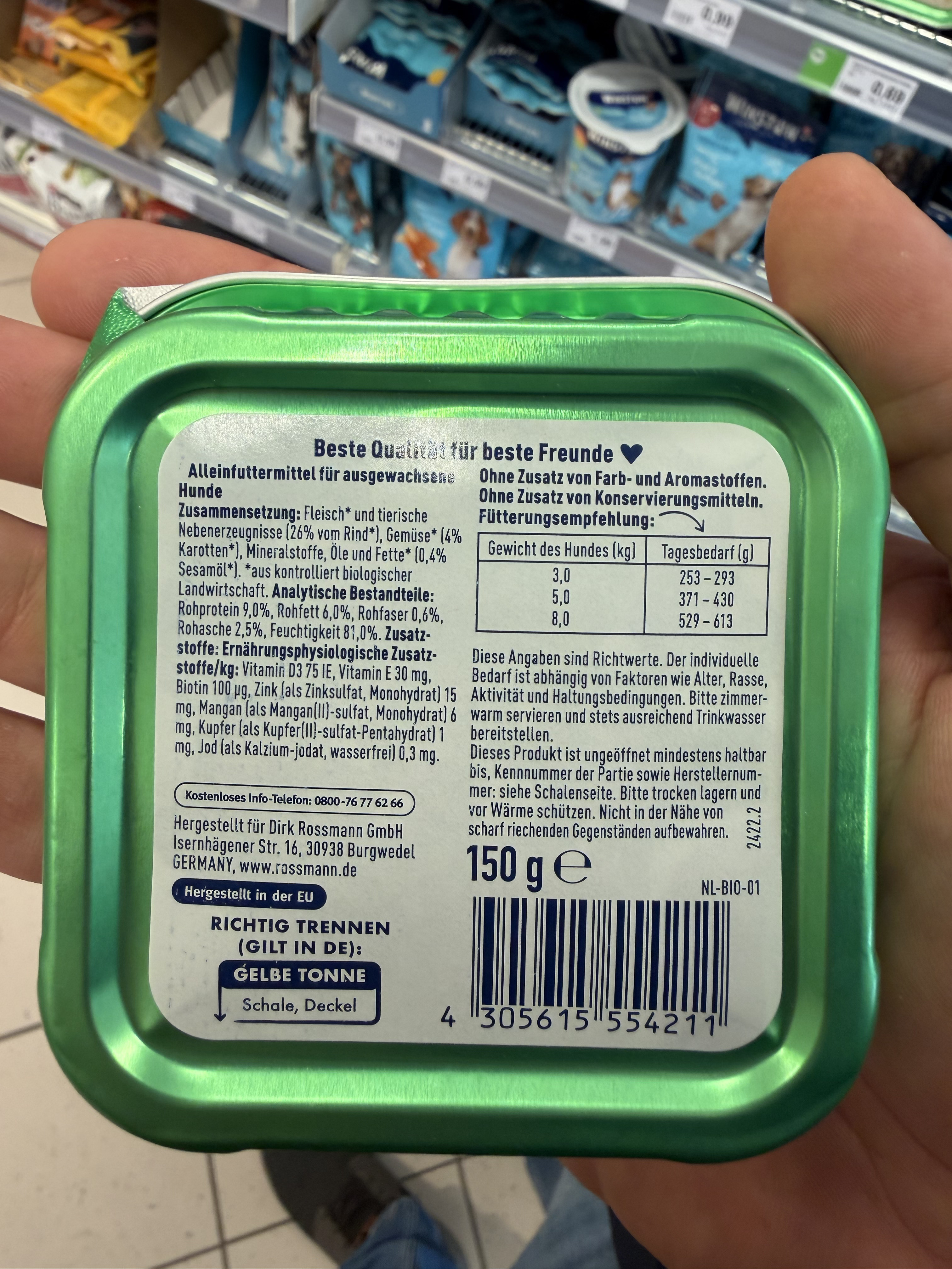 Winston Bio Feine Pastete reich an Rind mit Karotten & Sesamöl – Ansicht 3
