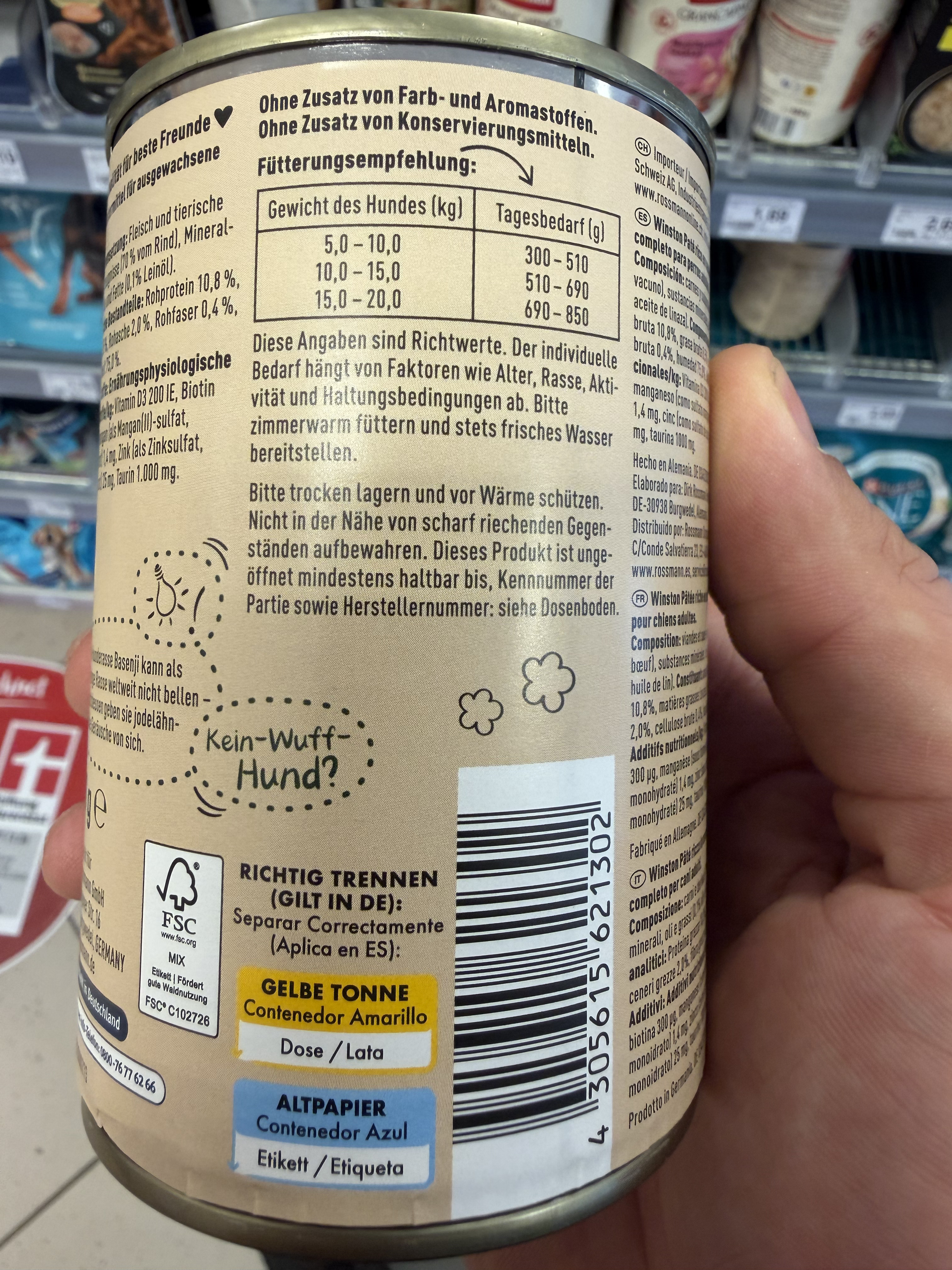 Winston Premium Pastete reich an Rind – Ansicht 4