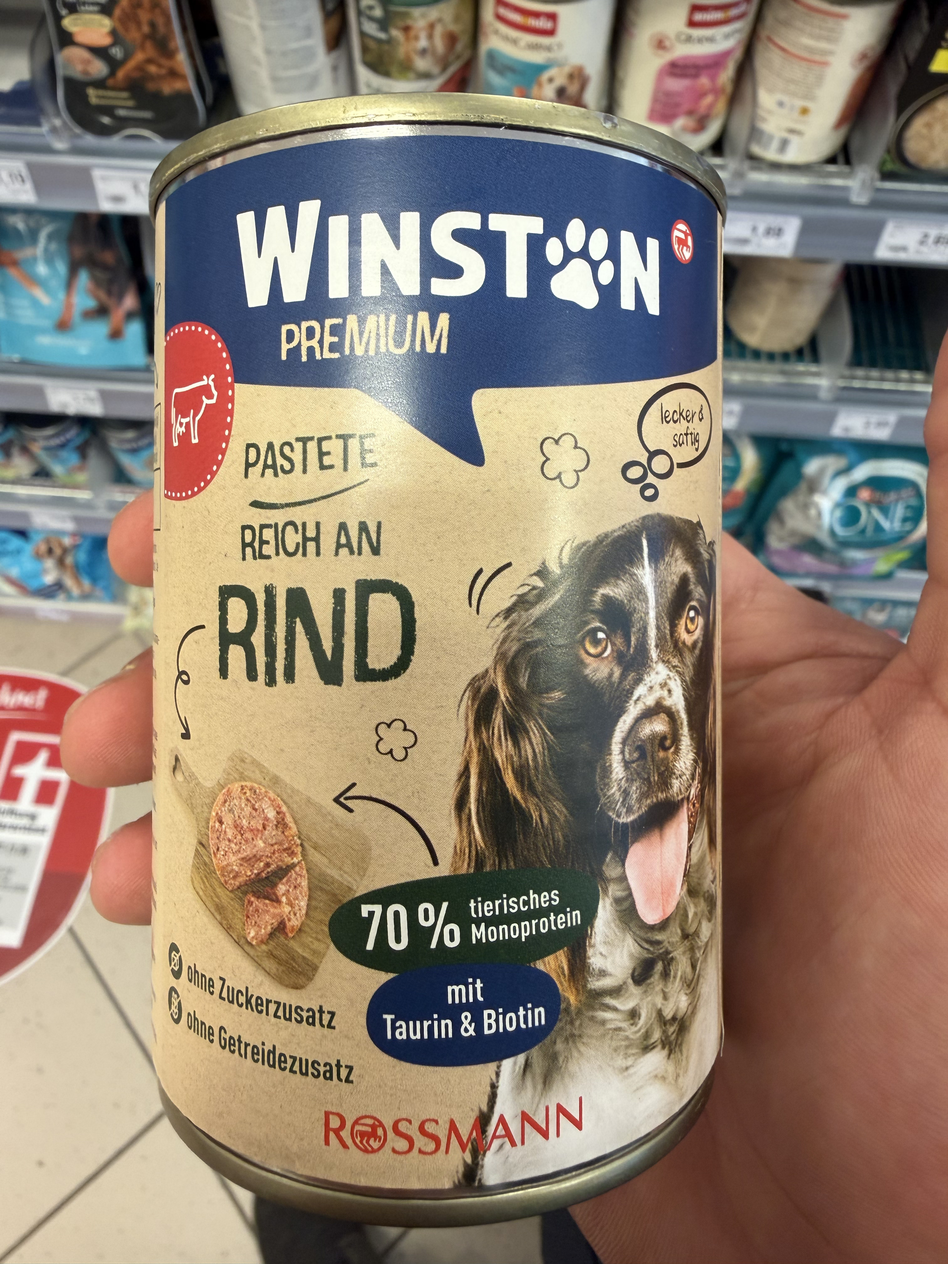 Winston Winston Premium Pastete reich an Rind