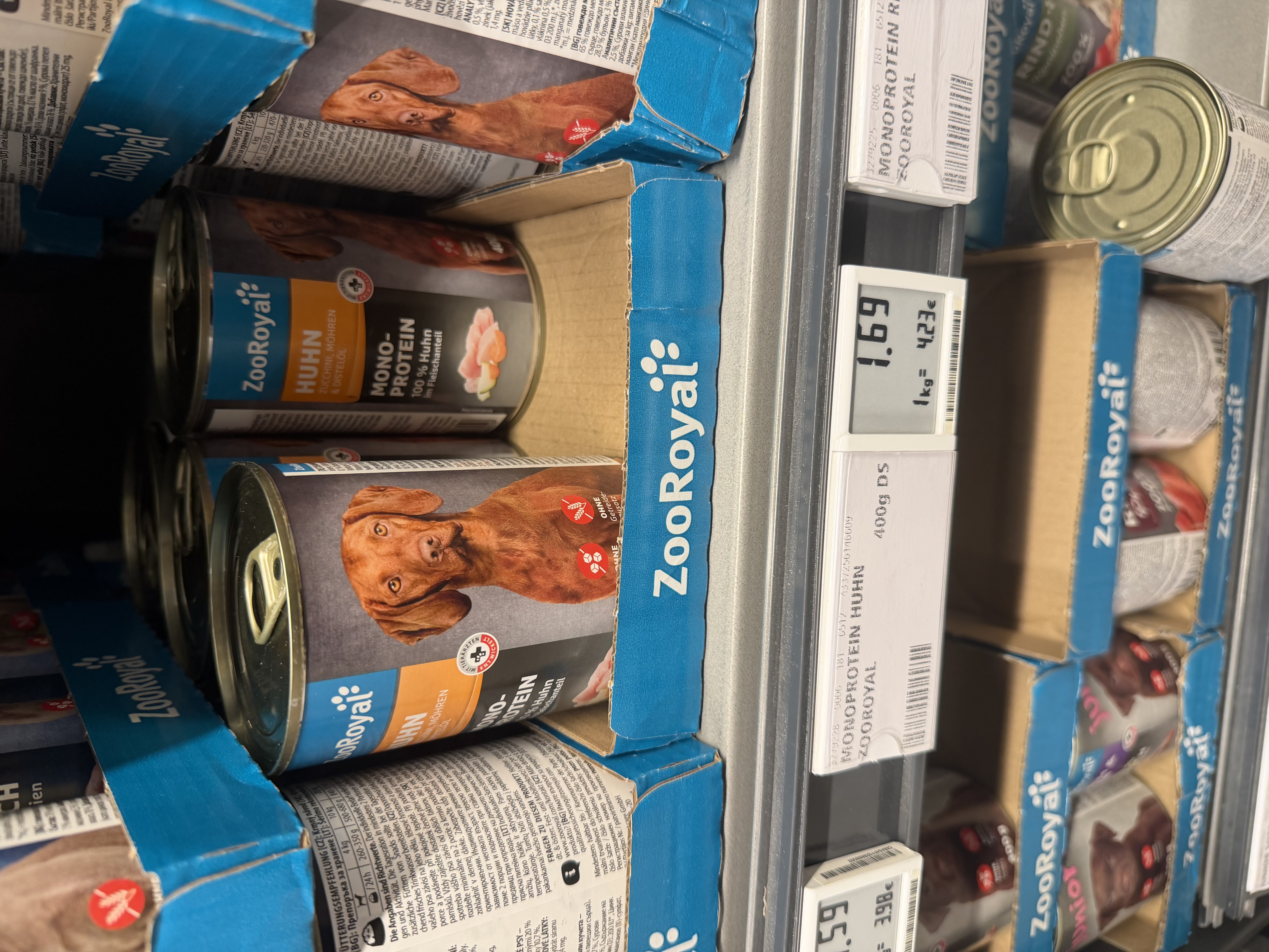 ZooRoyal Huhn Zucchini, Möhren & Distelöl Monoprotein – Ansicht 2